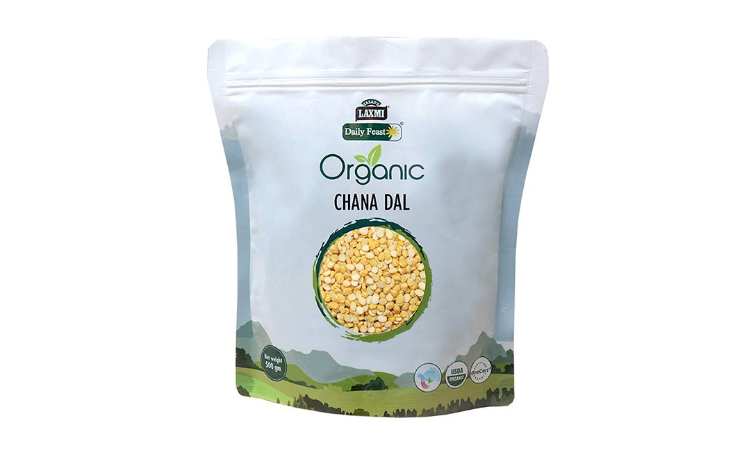 Laxmi Daily Feast Organic Chana Dal    Pack  500 grams